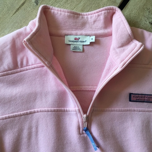 VINEYARD VINES Woman’s Pink Quarter Zip Sweatshirt - Picture 4 of 7